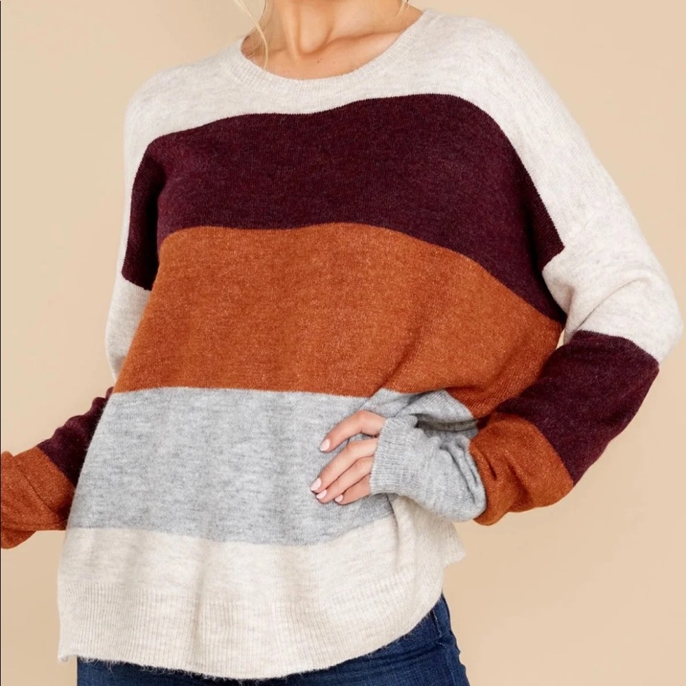 Ivory Multi Stripe Sweater